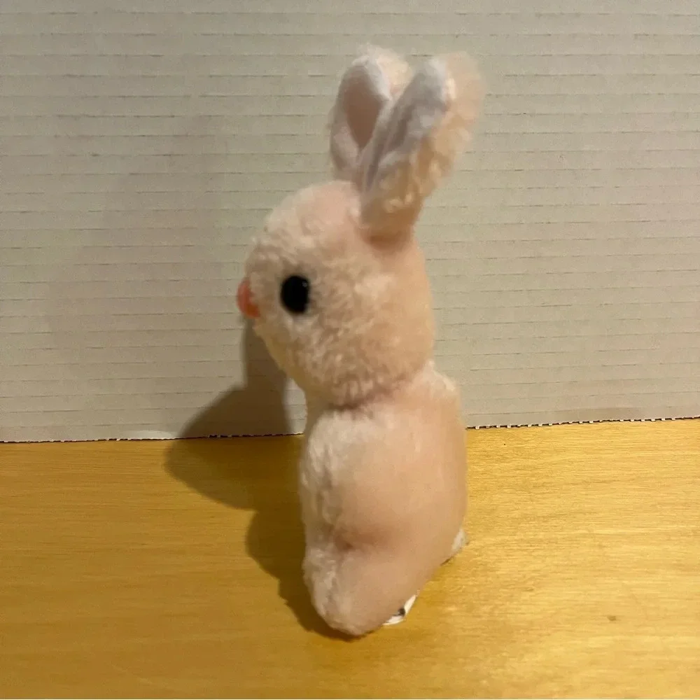 Vintage White Bunny Rabbit 5 Inch Plush Pink Nose Gibson Greetings 1986 Easter